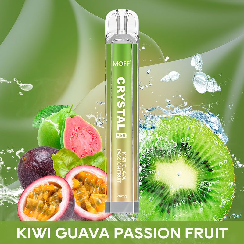 Moff Crystalbar Einweg E-Zigarette - Kiwi Guava Passion Fruit 20mg