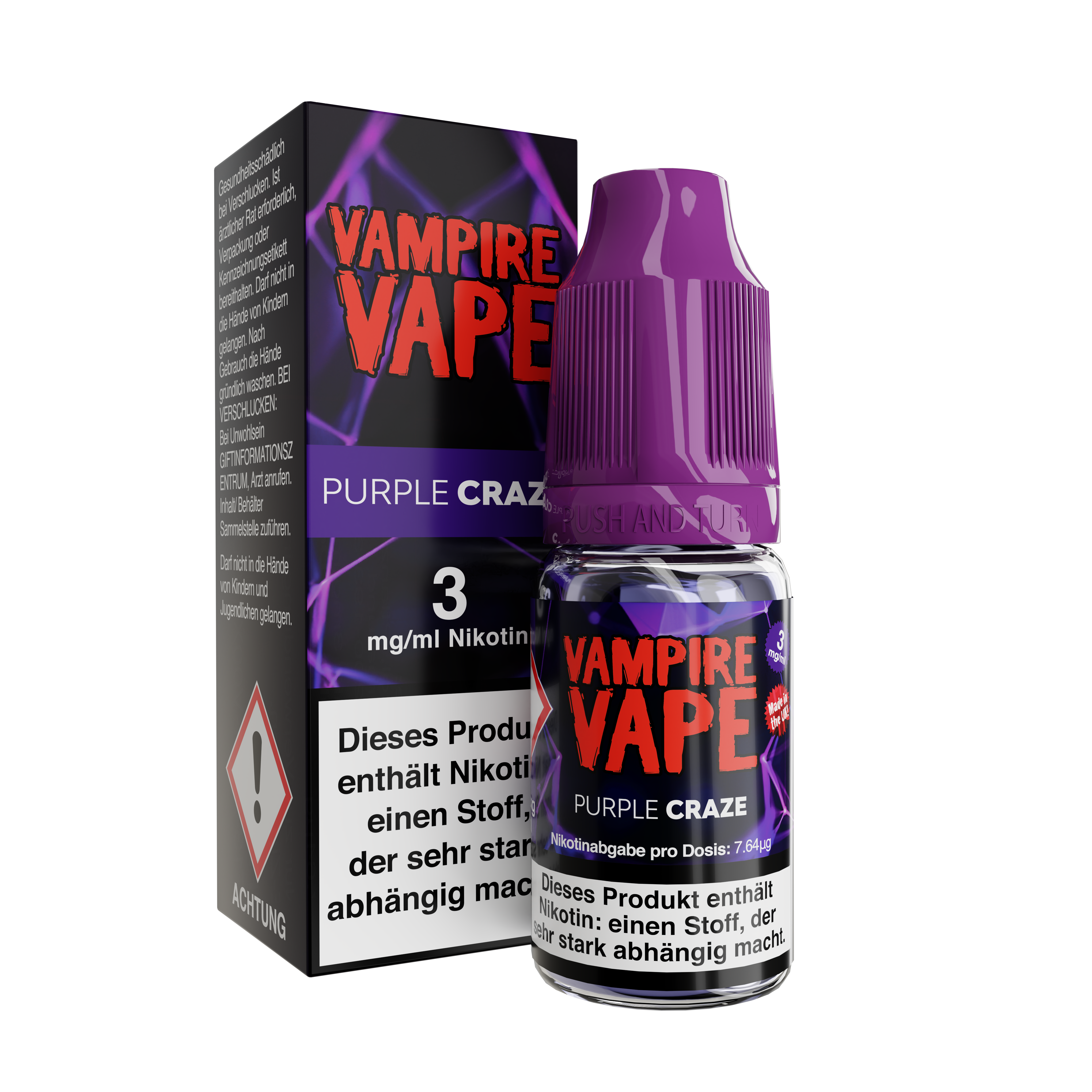 Vampire Vape 10ml - Purple Craze - 3mg