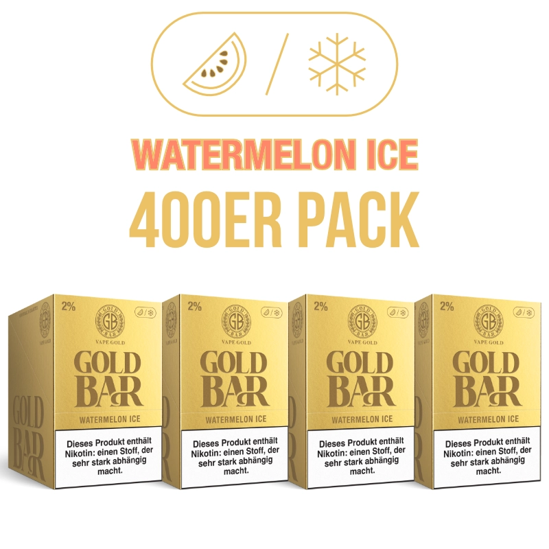 400er VPE - Gold Bar 2ml - Watermelon Ice 20mg