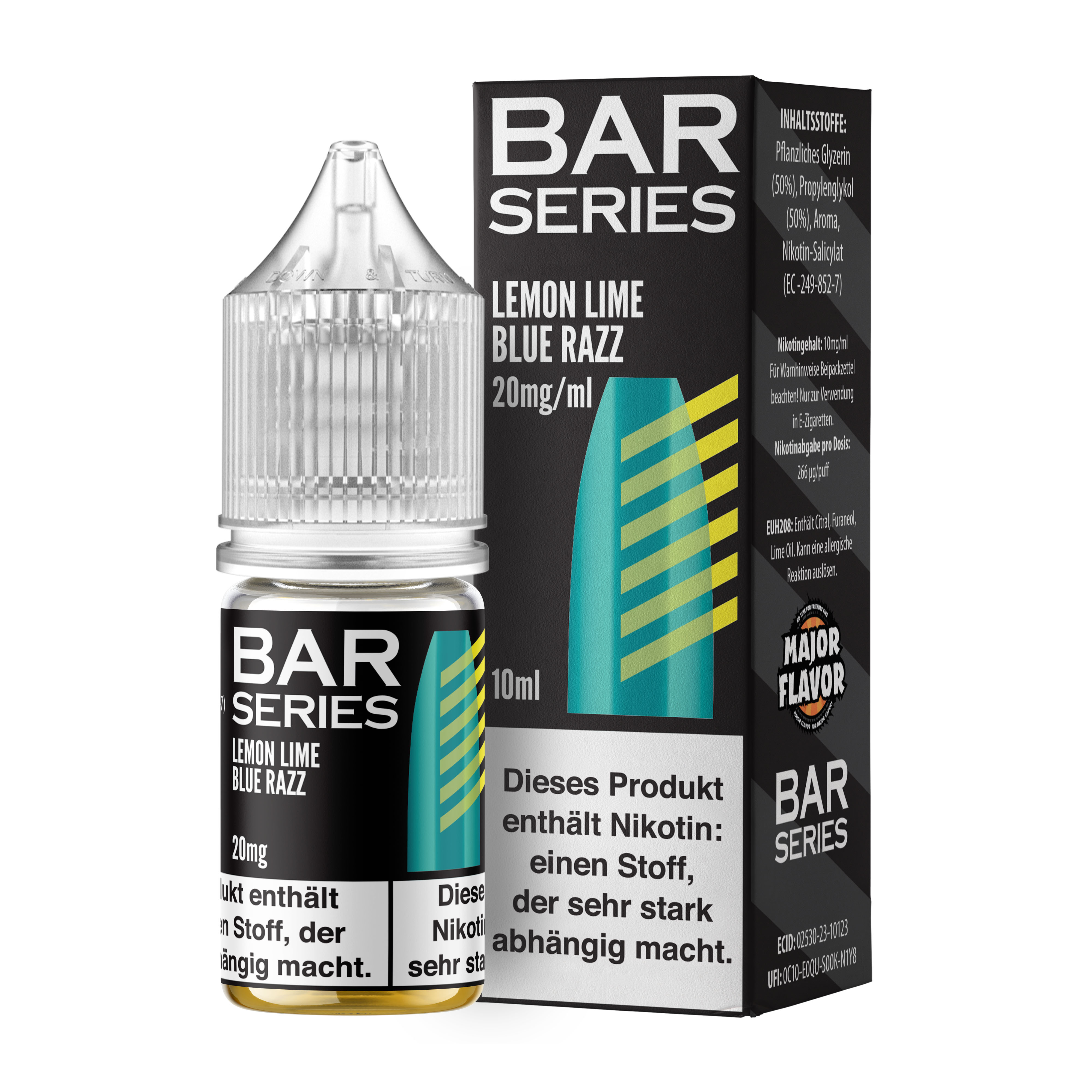 Bar Series - Nic Salt - Lemon Lime X Blue Raspberry - 10ml 20mg