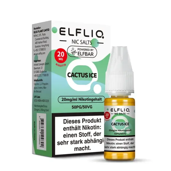 ELFLIQ, Cactus Ice Nikotinsalzliquid 10ml 20mg