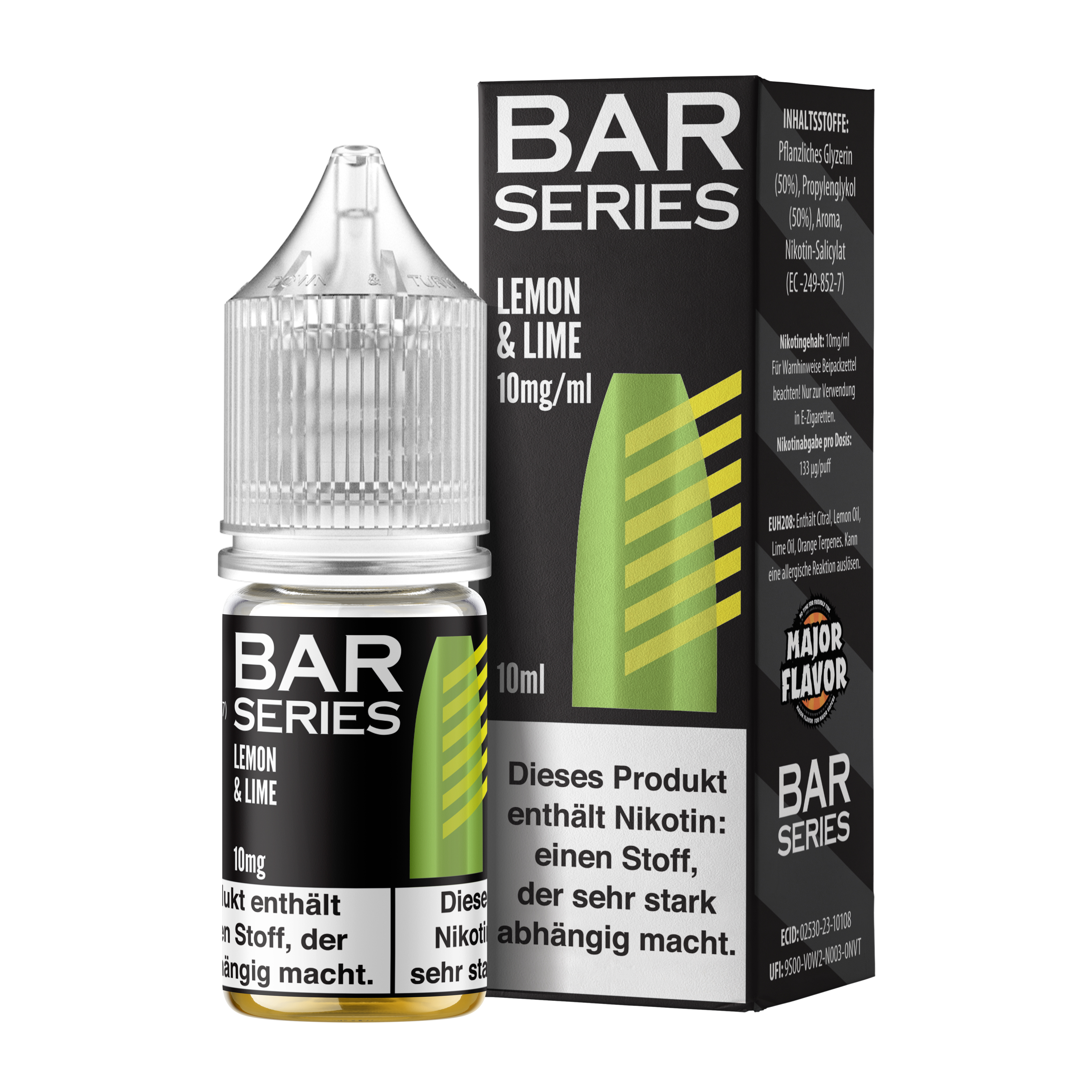  Bar Series - Nic Salt - Lemon & Lime - 10ml 10mg