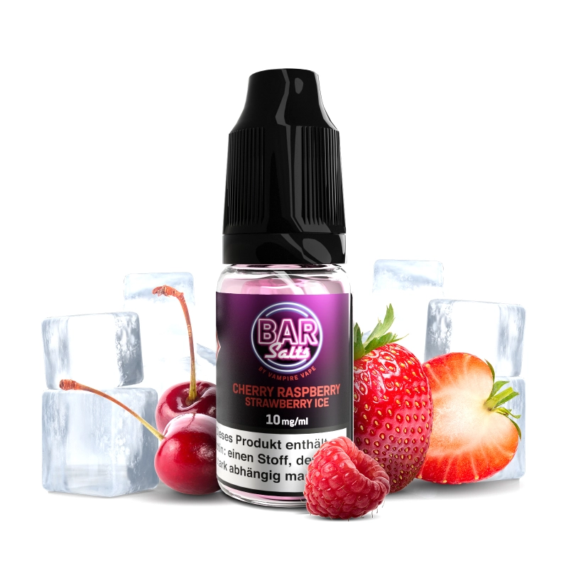 Vampire Vape Bar Salts - Cherry Raspberry Strawberry Ice 10ml 10mg