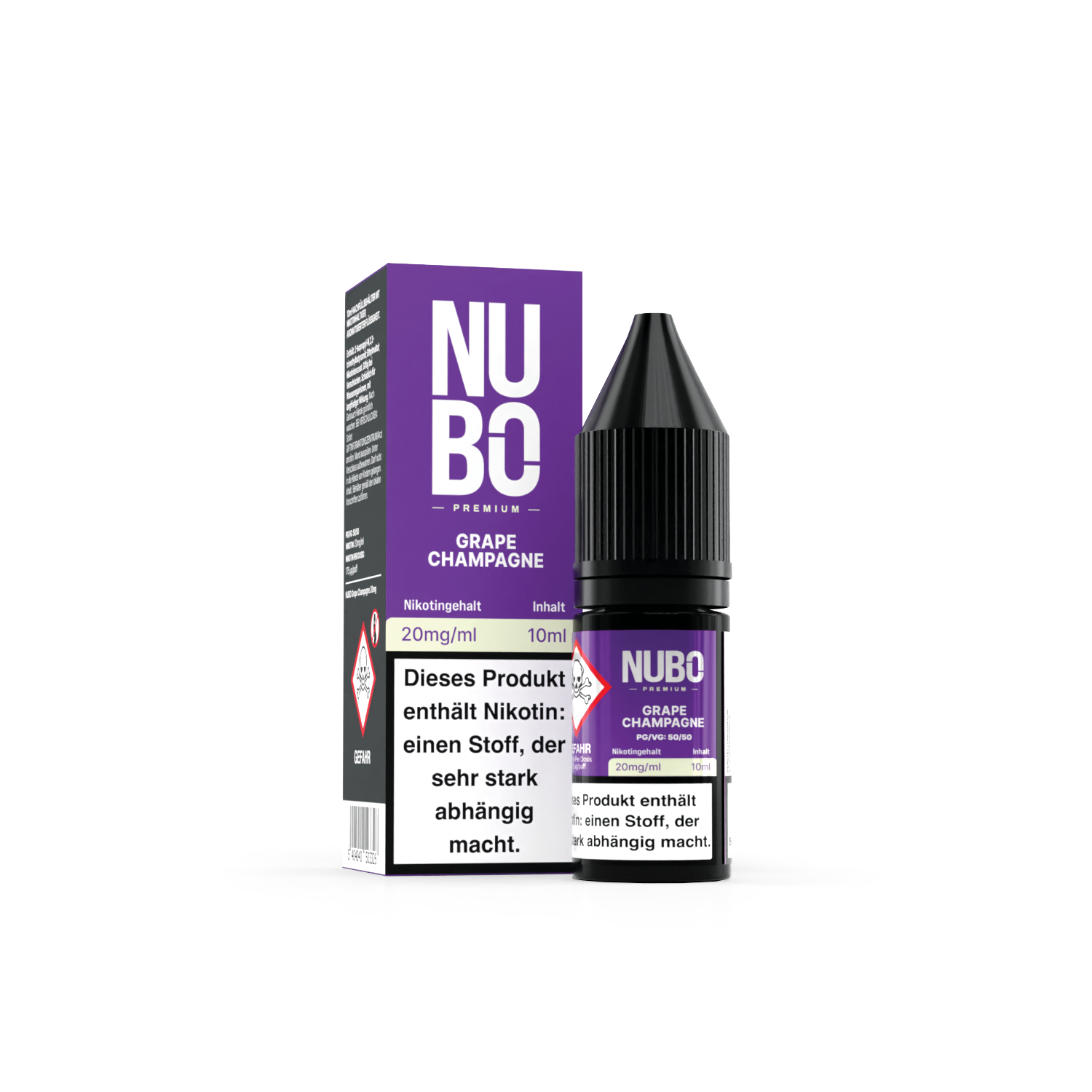 NUBO, Grape Champagne NicSalt 10ml 20mg