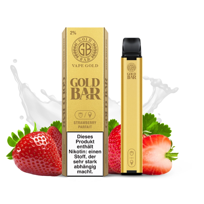 10er VPE - Gold Bar 2ml - Strawberry Parfait 20mg