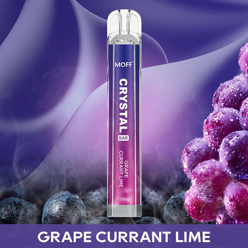 Moff Crystalbar Einweg E-Zigarette - Grape Currant Lime 20mg