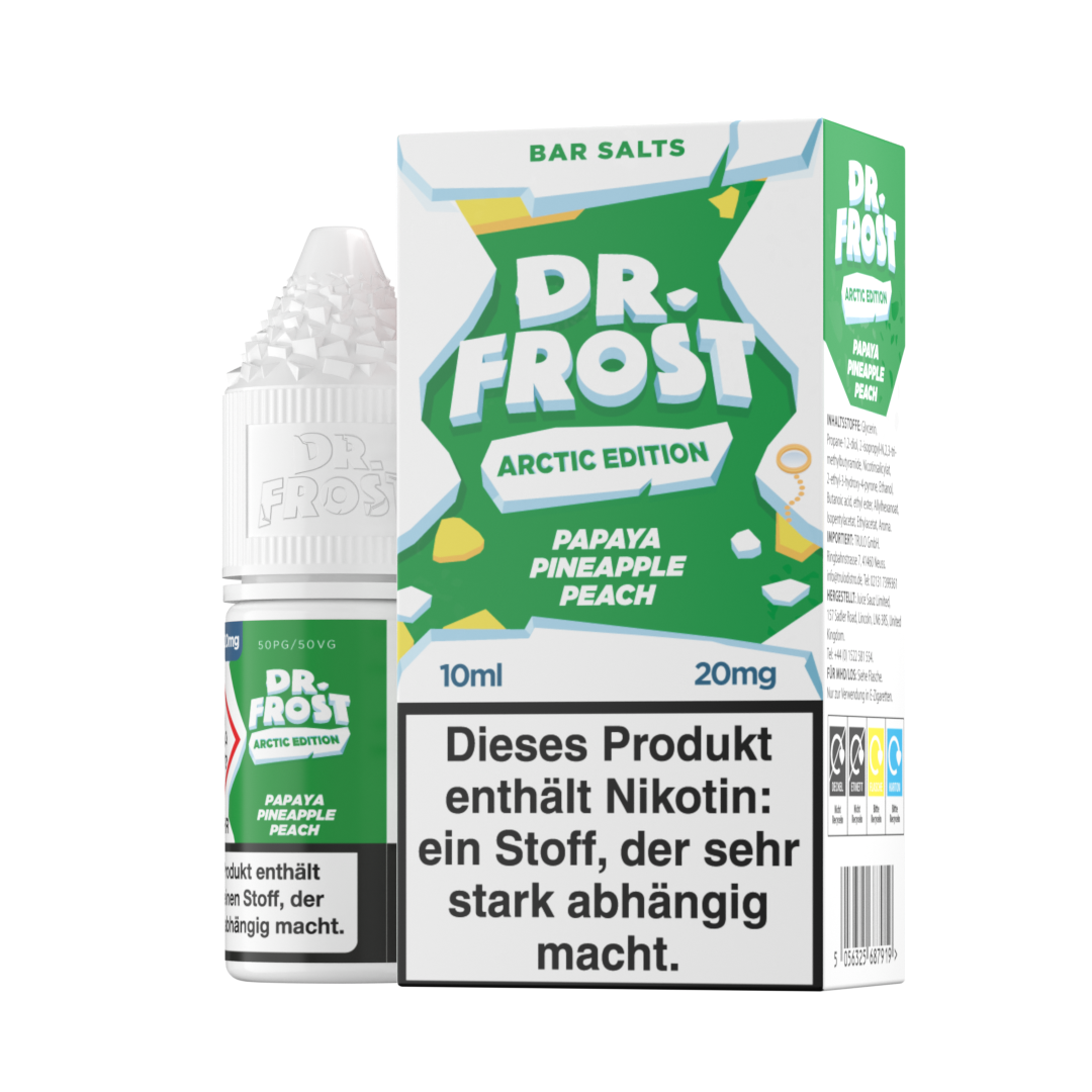 Dr. Frost Arctic Edition,  Papaya Pineapple Peach 10ml 20mg