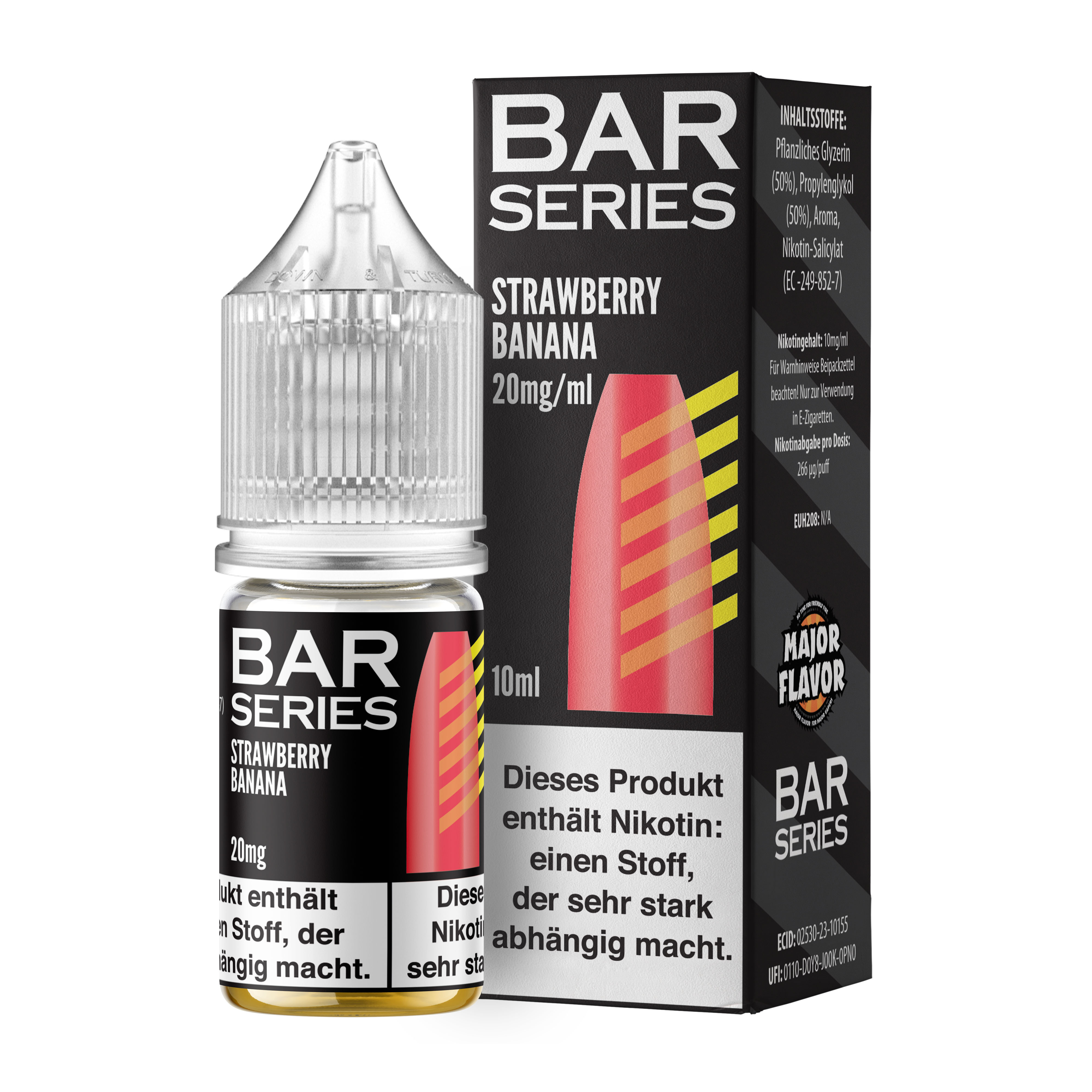 Bar Series - Nic Salt - Strawberry & Banana - 10ml 20mg