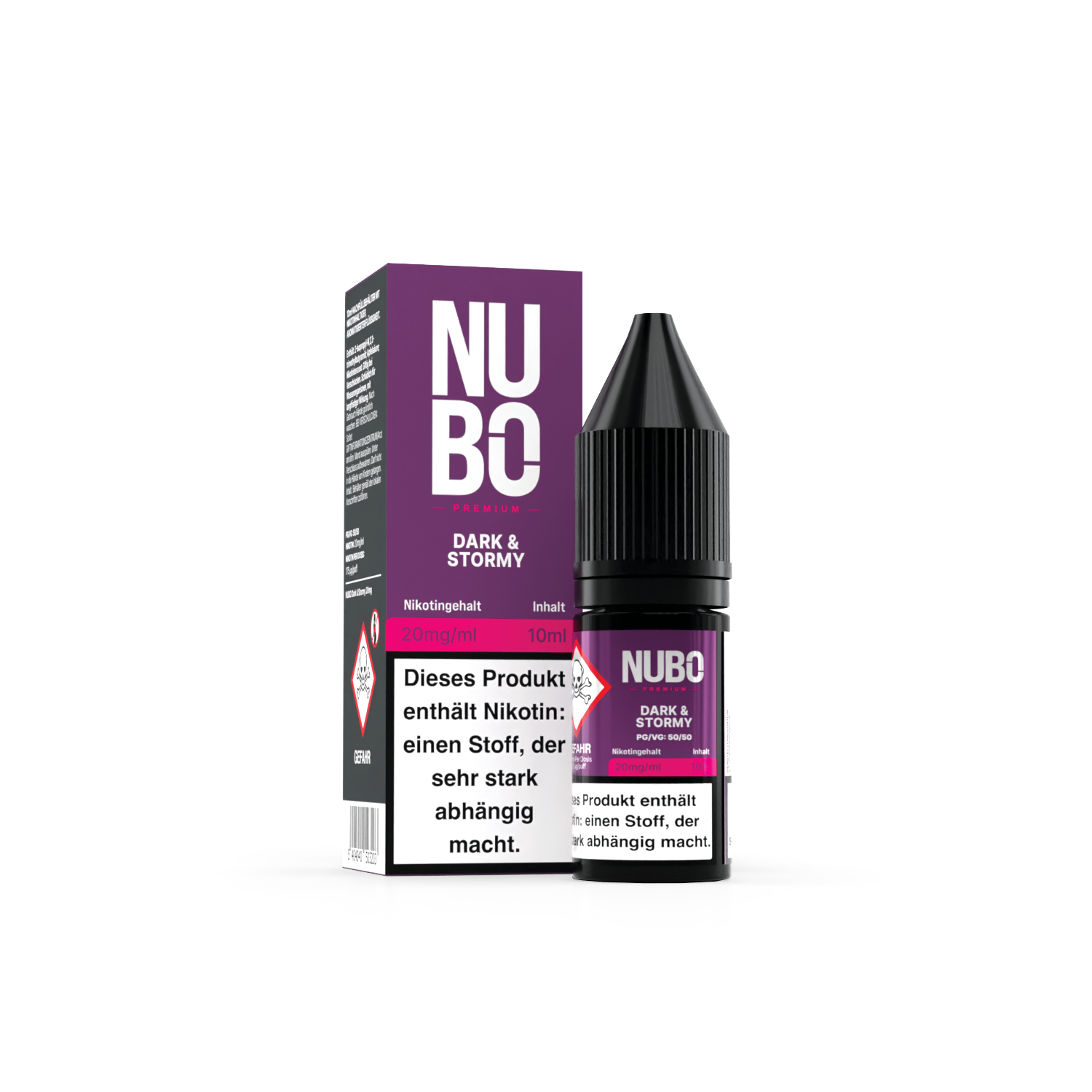 NUBO, Dark & Stormy NicSalt 10ml 20mg